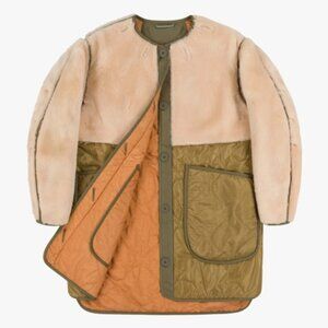 Marfa Stance Signature Shearling Quilt Jacket, Hood, & Collar